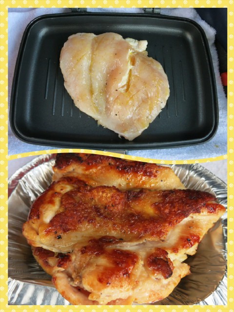 チキンも 焼いてみた‼️ 旨し❗