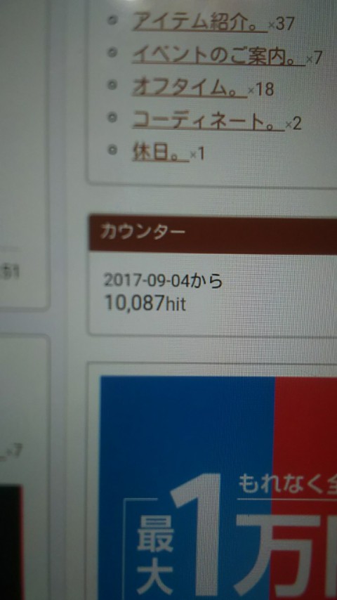 今年もあと少し…そして10000件ありがとうございます。