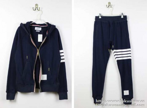 人気商品 2015春夏 THOM BROWNE トムブラウン パーカー 上下セット