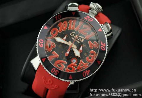 ガガミラノ腕時計 GaGaMILANO 5針 クロノグラフ/日付表示/夜光効果