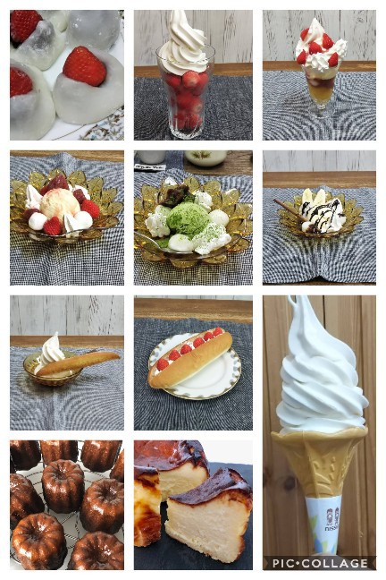 ソフトクリームメニューが続々♪