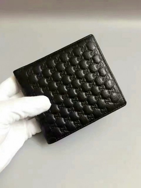 グッチ エルメス メンズ用二つ折り財布 ブラック