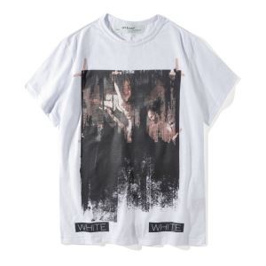 OFF WHITE2018春夏半袖オフホワイト Tシャツ