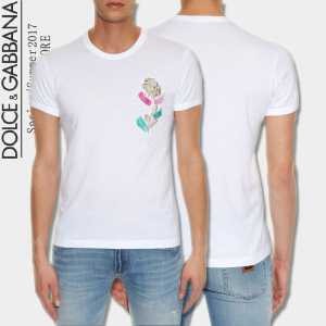 ドルチェ&ガッバーナ DOLCE&GABBANA 2色可選 半袖Tシャツ 2017春夏