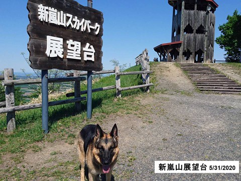 芽室の新嵐山展望台　素晴らしい眺望だ