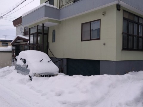 二週間ぶりの札幌 マアマアの積雪