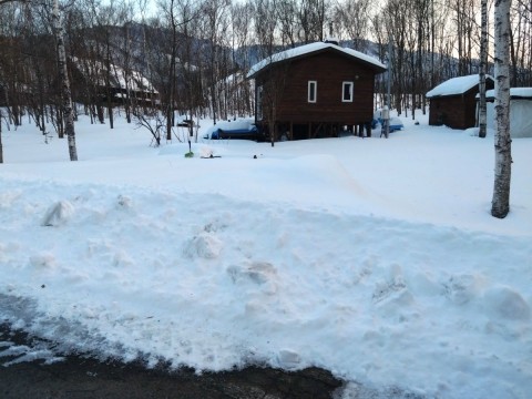 2月中旬 十勝ヒュッテの除雪
