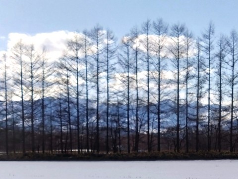 四月上旬の十勝清水風景