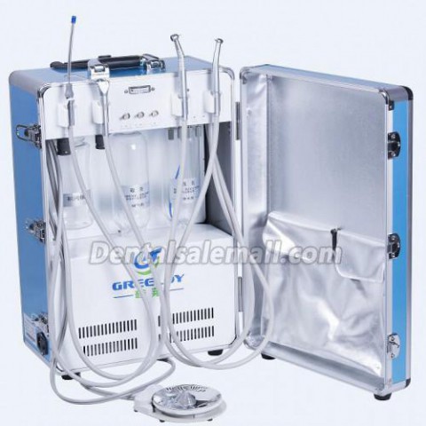 What features should you consider when buying a portable dental unit?