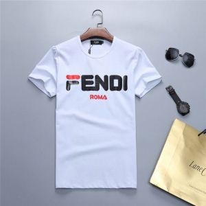 夏季最新アイテム FENDI フェンディ半袖Tシャツ 2色可選 2019夏季新作