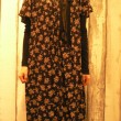 レーヨンフラワーギャザワンピース pas de calais　