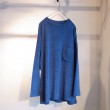 「A VONTADE」MELANGE PILE MOCK NECK / Indigo