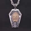 聖母マリアの棺ネックレス　シルバー925×真鍮